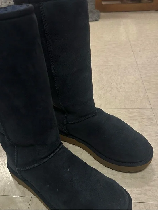 UGG Classic Tall II Boots - Navy Suede - Picture 4 of 5